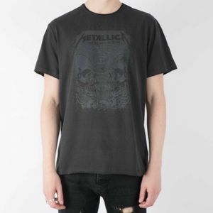 Men’s Amplified charcoal Metallica the black album T-shirt size 2XL. (4)